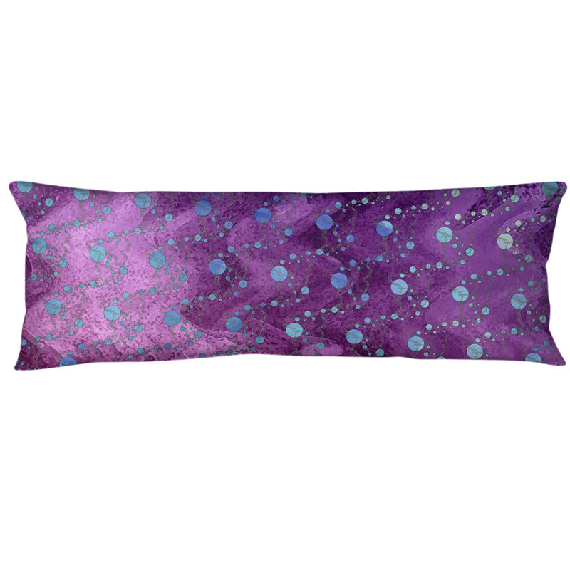 Polyester Pillow, Light Pink/Blue