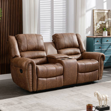 Latitude Run® Herriman 70.5 Contemporary Microfiber Push Button Power  Reclining Loveseat & Reviews