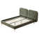 Upholstered platform bed with backrest