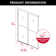 44" - 48'' W X 72'' H Double Sliding Door Semi-Frameless Shower Door With Two Black Towel Bars