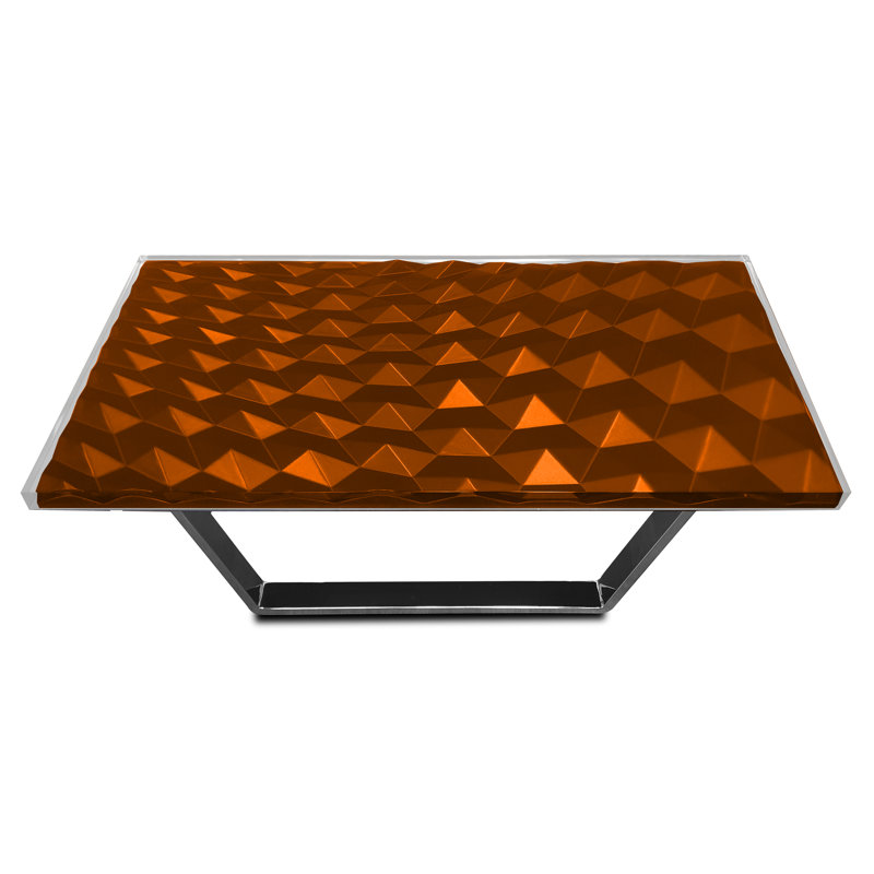 Coffee Table, Copper, 18'' H x 47.2'' L x 23.6'' W