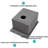 15X20 Inch Stainless Steel Drop - In Kitchen Sink 16 Gauge, And Wear , X Shaped Water Flow, Condensation Coating, Dish Grid Clips Inch, Steel, Sink, Rust 3Mm Noise Reducing Pad, Grid, Template
