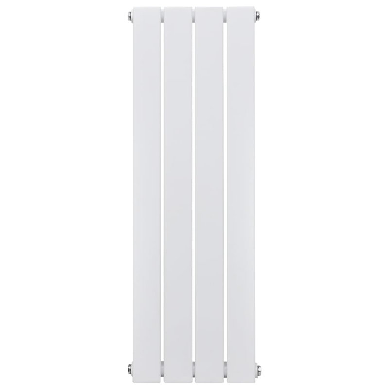 Modern Heating Flat Panel Single Radiator Vertical White Multi Sizes, 90cm H x 31.1cm W