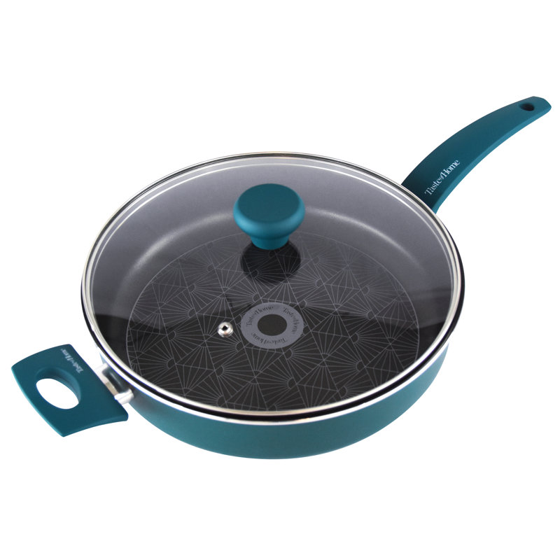 Sea Green Non-stick Aluminum 8-Piece Cookware Set