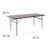 Noah 6' Rectangular Plastic Folding Event Table with Carrying Handle-26400194