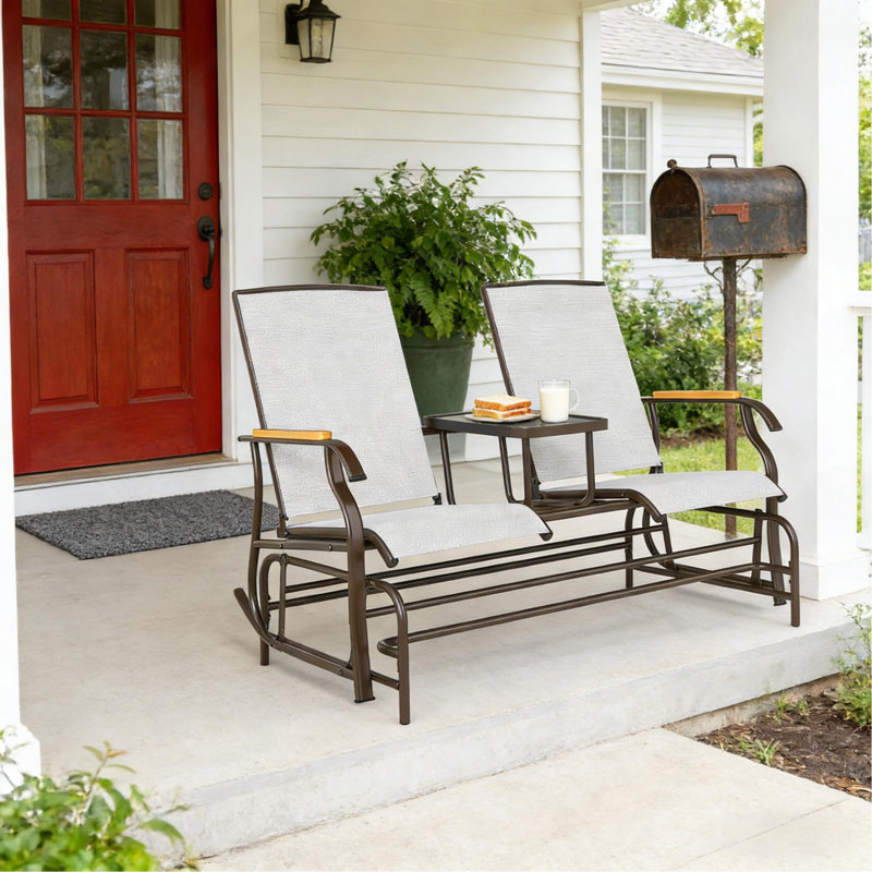 Chaise en plastique, ensemble de 2 foyers pliables toutes saisons gris