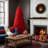 5FT Modern PVC Red Christmas Tree-1243261420