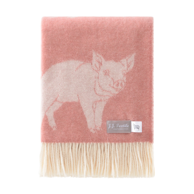 Piglet Wool Throw