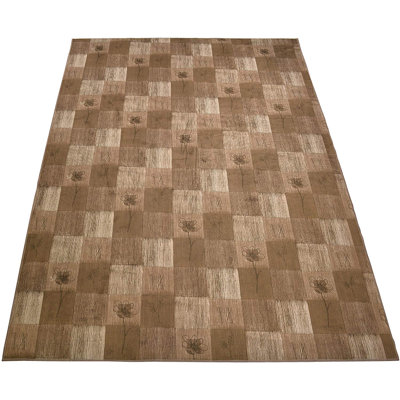 Slip Resistant No Pile Light Weight Nature Inspired Printed Area Rugs for Backyard Kitchen Living Room