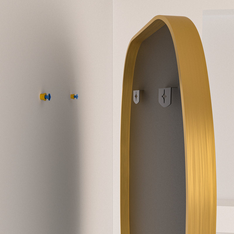 Miroir de salle de bain ovale, H 30 po x l 20 po, Noir