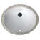 Nantucket Sinks Great Point 13.75'' Vitreous China Oval Bathroom Sink with Overflow