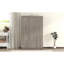 Armoire 3 portes avec 2 tiroirs, effet grain de bois gris (OLD SKU: LP006001)-594731456