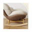 Chaise berçante moderne rembourrée