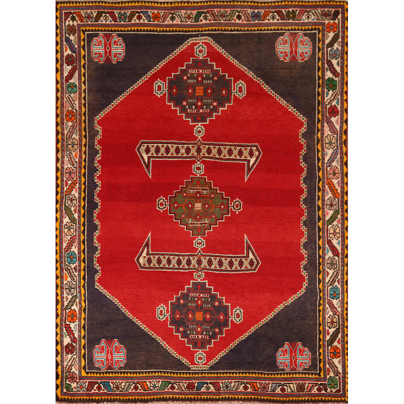 Tapis traditionnel géométrique rétro 5 x 6