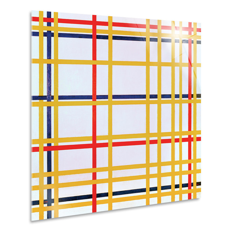 New York City by Piet Mondrian - No Frame Print, 70cm H  x  70cm W, Plastic/Acrylic