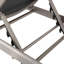 Chaise longue réglable en aluminium avec sièges en filet respirant et roulettes lisses