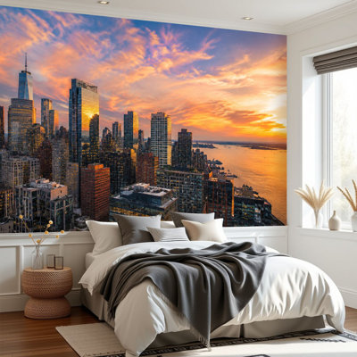 Papier peint adhésif auto-adhésif Chicago Sunset Time
