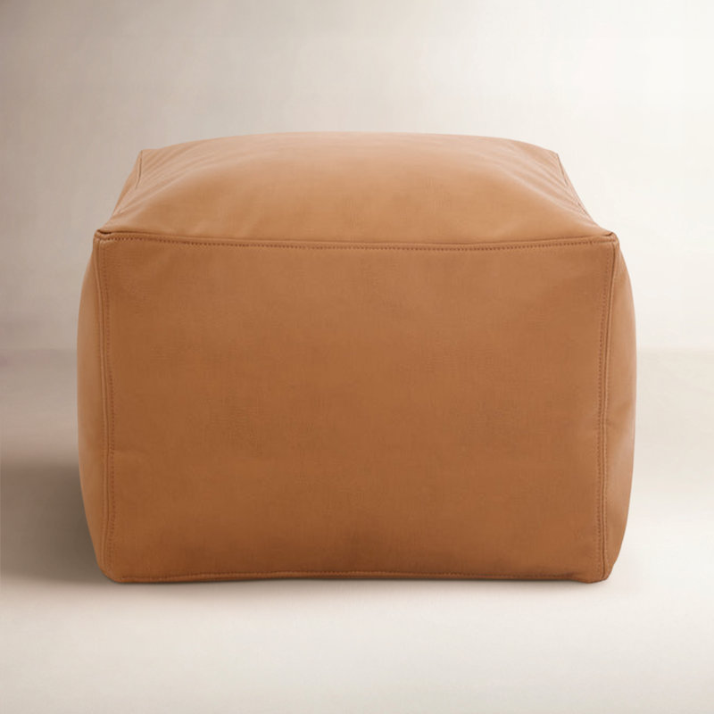 Square Pouf, Camel 