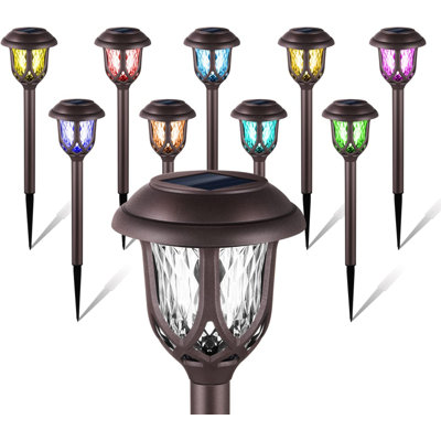 4 " Solar Powered Integrated LED Outdoor Floor Lamp