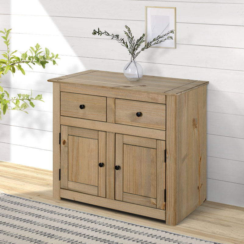 Adelman 93cm Solid Wood Sideboard