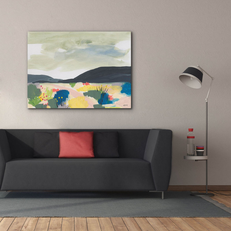 «Take Root In The Arid Soil 1» par Jan Weiss, art mural sur toile, H 40 po x l 54 po x P 1,5 po