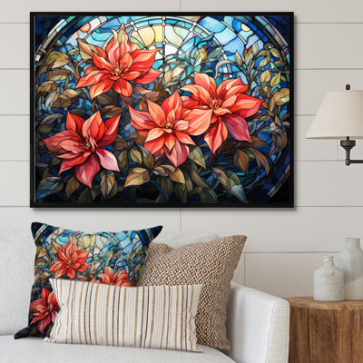 Vitrail poinsettia II - impression