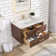 Cristo 36'' Wall Mounted Single Bathroom Vanity with Quartz Top