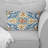 Mediterranean Tiles In Retro Blue V - Abstract Tile Printed Throw Pillow