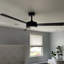 Ventilateur de plafond industriel noir à 3 pales de 52 po avec télécommande Vaczon