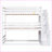 Twin Size Triple Bunk Bed with Storage Staircase - Separate Design Pine Wood + MDF Frame, No Box Spring Needed, White for Guest/Shared Rooms