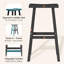 Ensemble de 2 tabourets de bar en PEHD de 29 po pour l'extérieur, en résine durable, résistants aux intempéries et ergonomiques-198028308