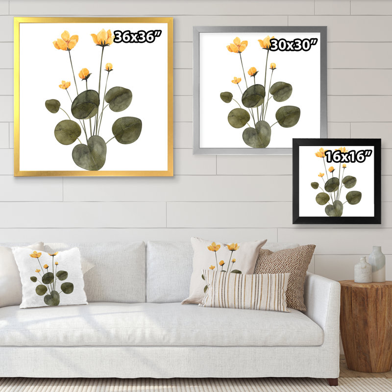 Bouquet rétro avec fleurs sauvages et herbes V - reproduction d'art sur toile traditionnelle, H 16 po x l 16 po x P 1 po