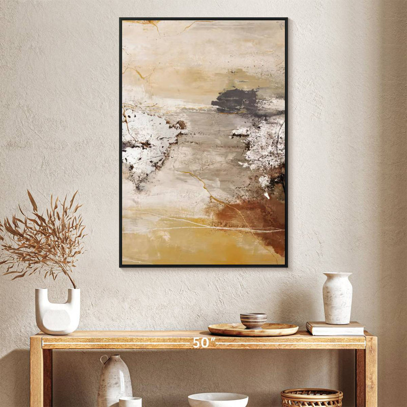 Silver Space, 27" X 40", Floating Frame Black