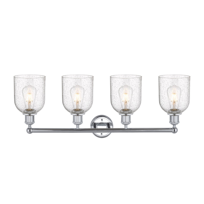 Éclairage pour salle de bain 4 lumières Bella, Chrome poli, Bullé