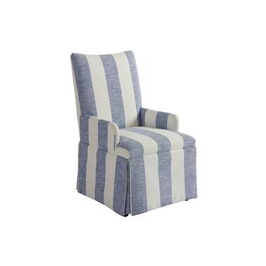 Upholstered King Louis Back Arm Chair Fairfield Chair Leg Color: Tobacco, Upholstery Color: 8789 Juniper