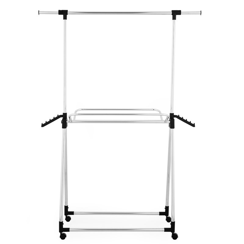Wilcoxen Adjustable Rolling Clothes Racks