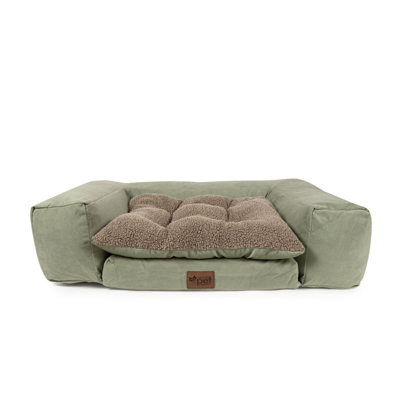 Large Rectangle Pet Couch, Brown, Petit (l 47 po x P 32 po x H 9 po), Vert