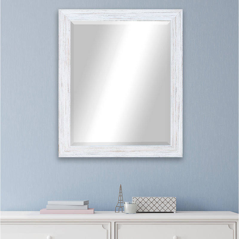Miroir de salle de bain Kerber, H 31 po x l 27 po, Blanc