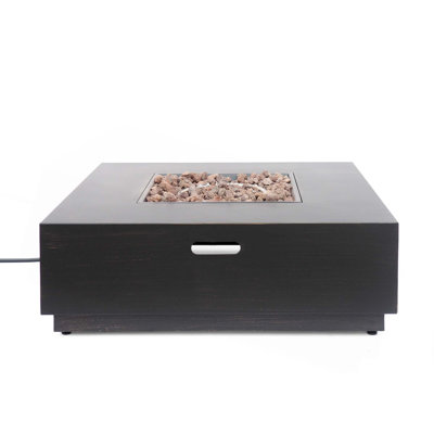 Square Iron Fire Pit - 50 000 Btu (Tank Cover Not Included)