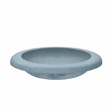 Cuyama Slate Stone Handmade Oval Drop-In Bathroom Sink