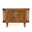 Solid Mango Wood Sideboard Buffet Cabinet With Cane Doors – Light Oak Finish Storage Cabinet, No Veneer Wooden Credenza Console Table, Fully Assembled With Legs To Attach, Mid Century Modern Furniture-725269194