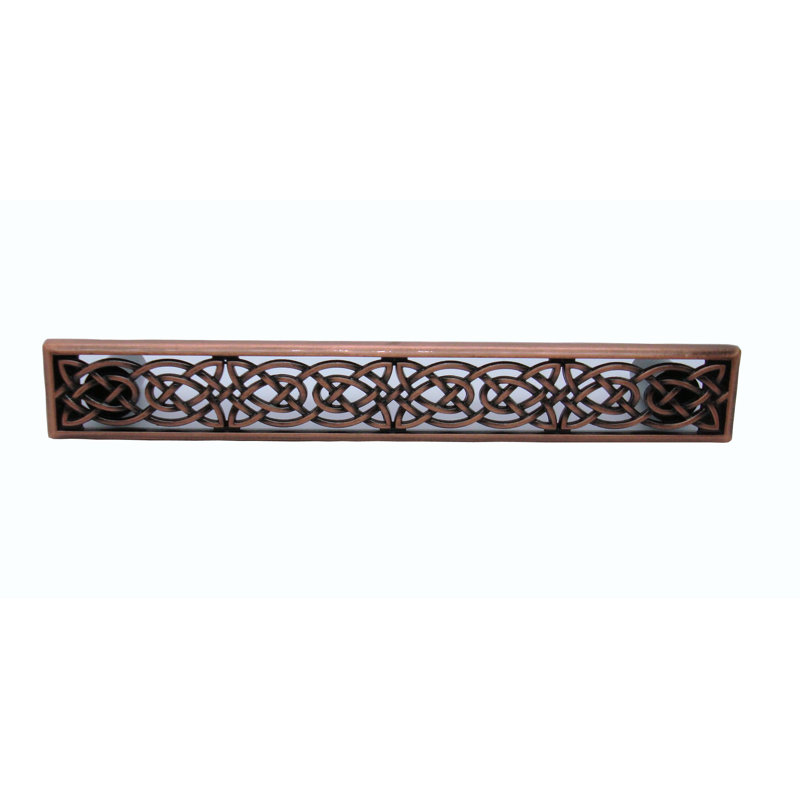 Poignée barre 5 1/8 po Celtic Style, Oxyde de cuivre satiné