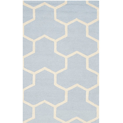 Deedgra Cambridge Hand Tufted Wool Geometric Rug