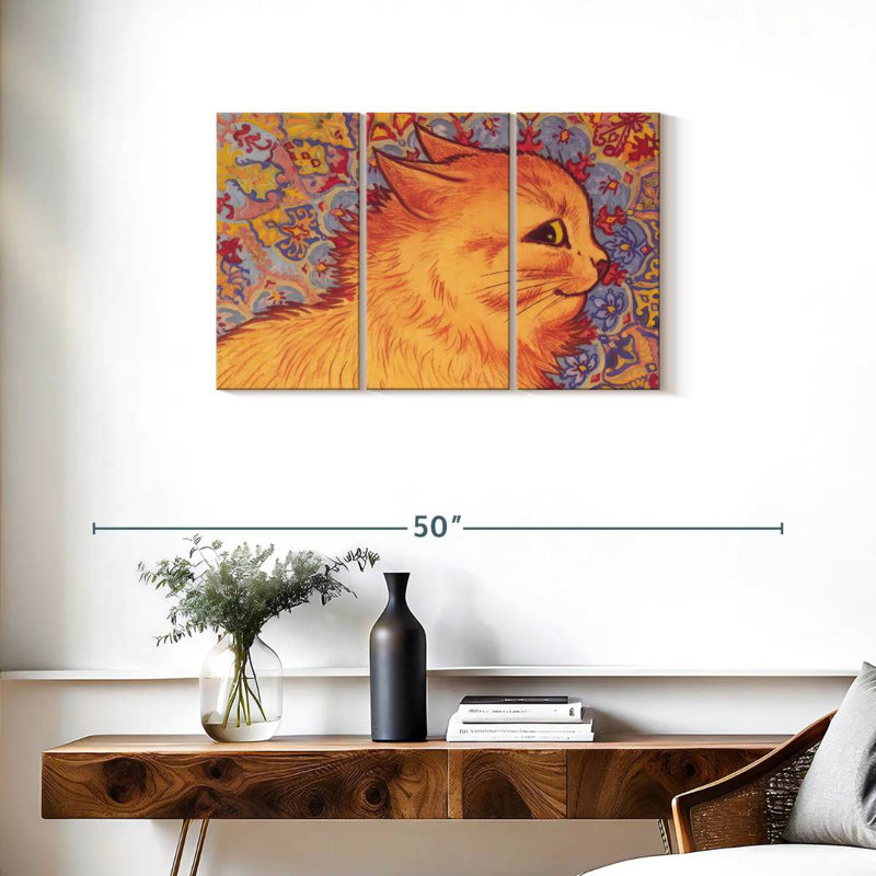 Brampt Cat Profile, 20" H x 33" W
