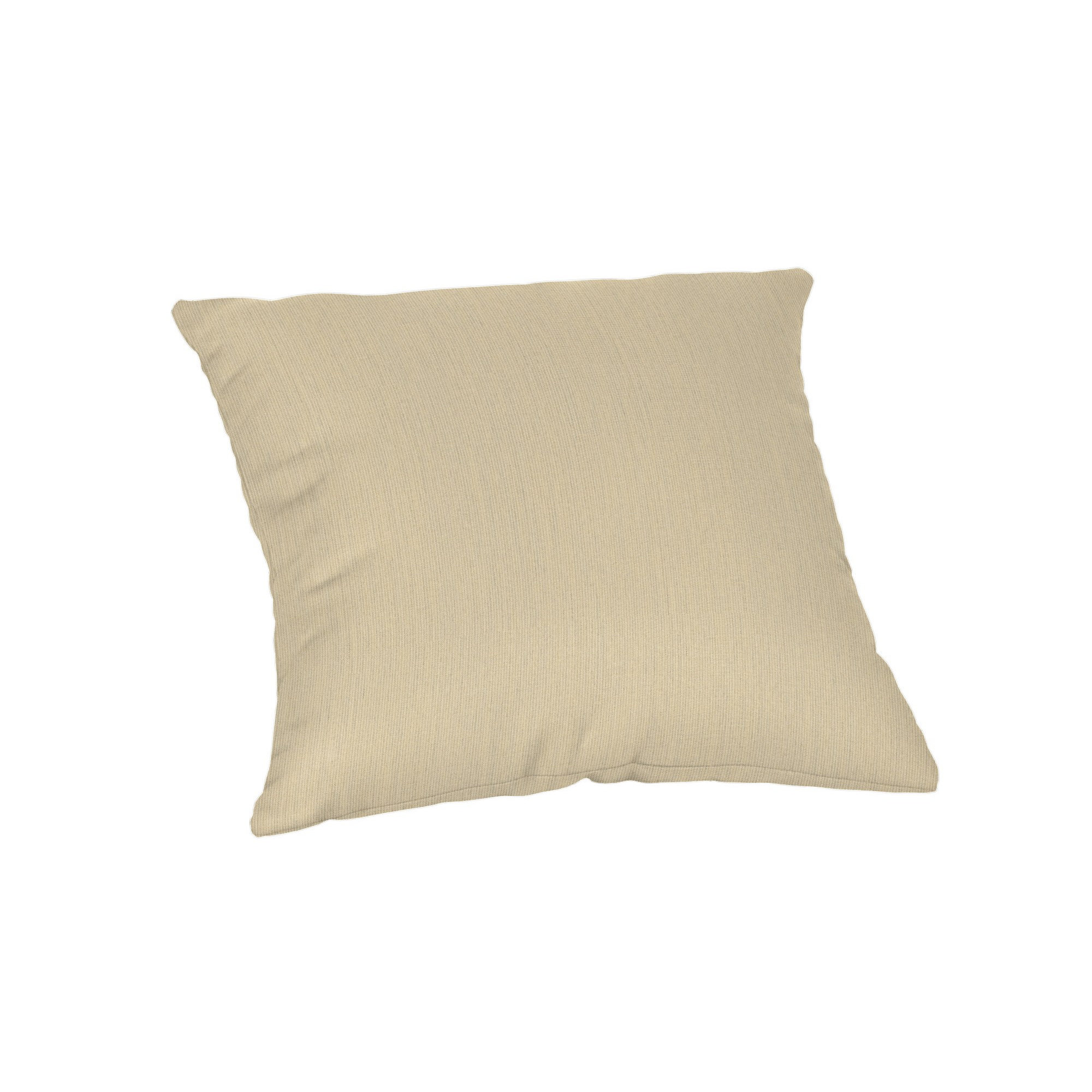 Casual Cushion Solid Sunbrella® Fabric 1-Piece Indoor/Outdoor Square Throw Pillow, 15"W x 15"L, Spectrum Sand Sunbrella®