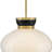 Lucy Medium 1-Light Two-Tone Pendant with Cased Opal Glass-1428862058