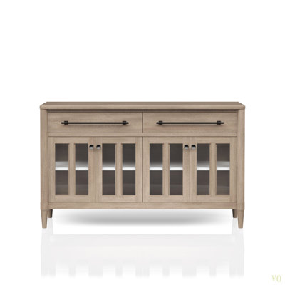 Buffet Power Raedy avec portes d'armoire en verre