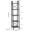 406.4cm H x 86.36cm W Metal Ladder Bookcase