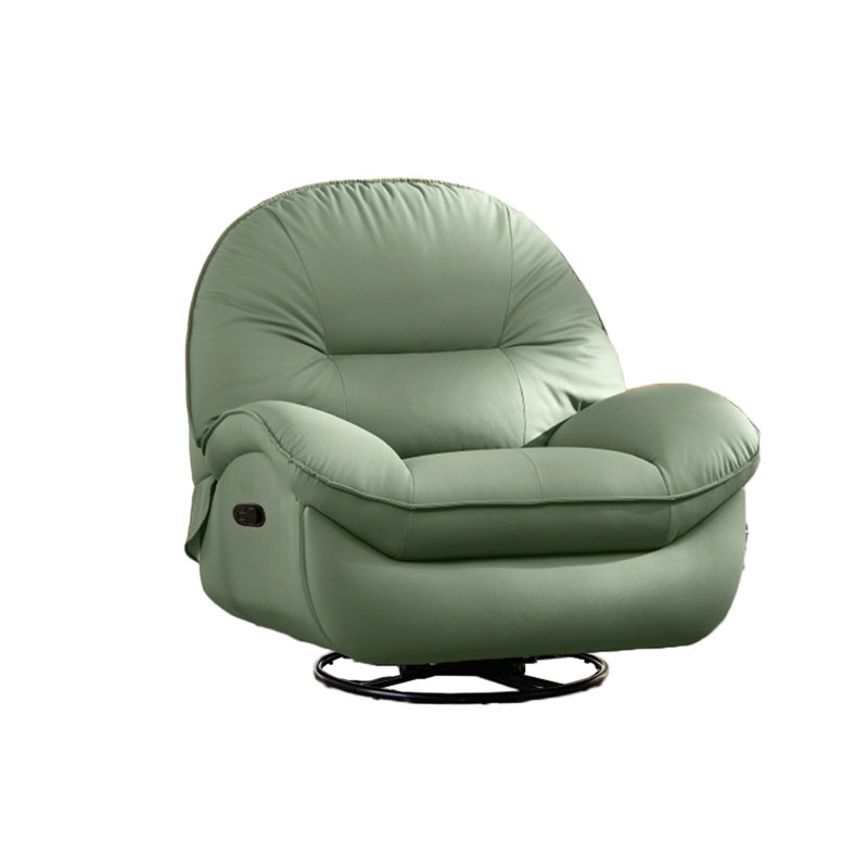 Fauteuil inclinable en simili cuir Nyzaiah, Cyan
