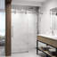 Porte de douche coulissante sans cadre avec verre feuilleté 3/8 po l 56-60 po x H 74 po Elan-98714625